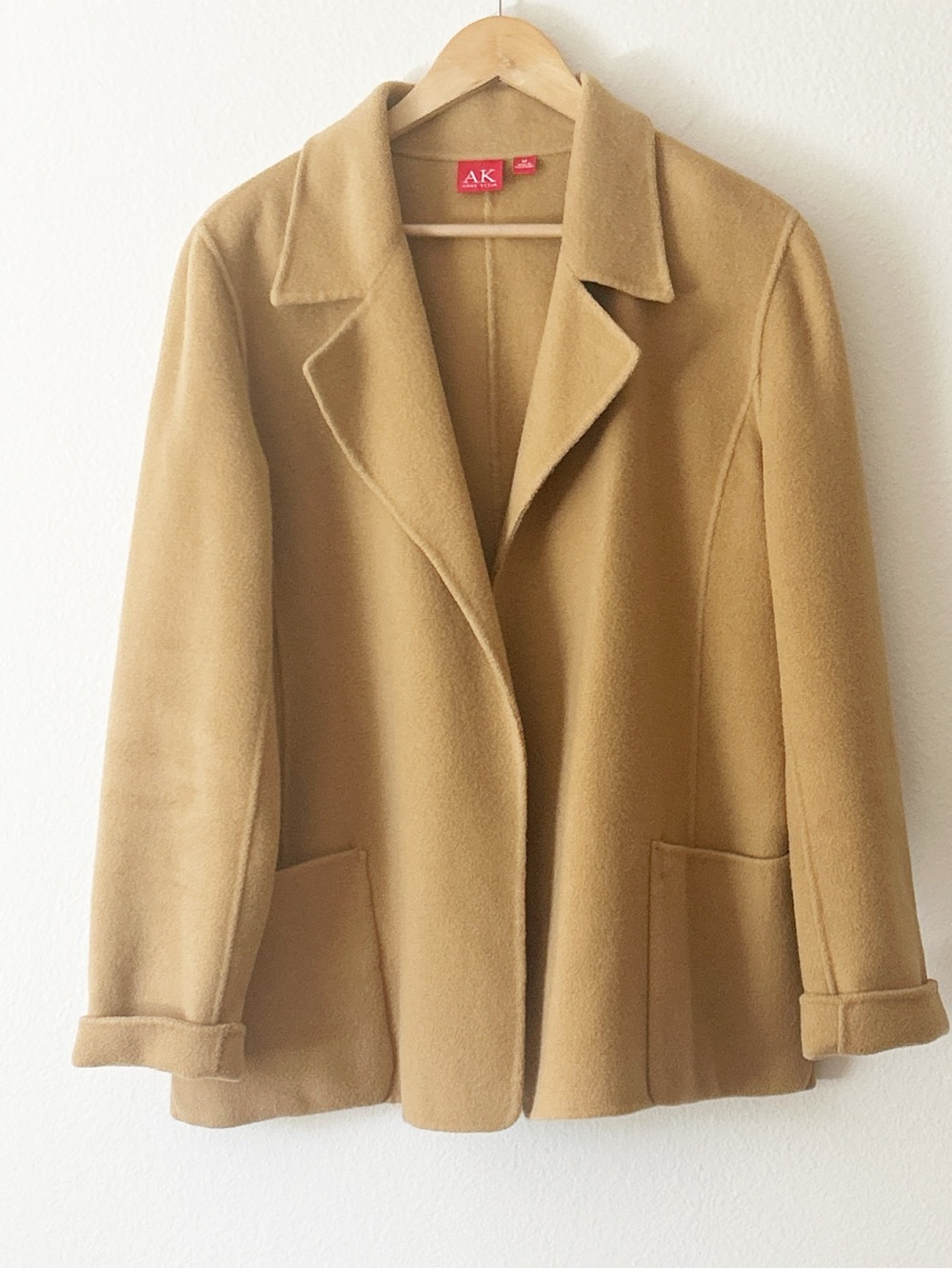 Anne Klein Wool Blend Open Front jacket